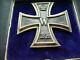WW1 German Prussian 1914 Iron Cross 1st class cased medal Imperial badge (2926)