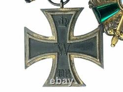 WW1 Imperial German Baden Order of Zähringer Lion with Swords Medal Group