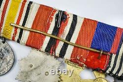 WW1 Imperial German Bavaria cross Order merit award ribbon medal bar pin enamel