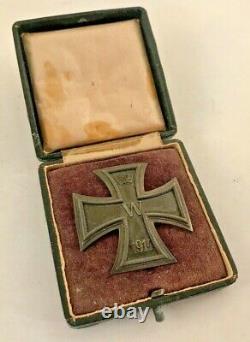 WW1 Imperial German Iron Cross Soldier Medal Badge Dated 1914 World War 1 withBox
