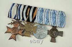 WW1 Imperial German pin Bavarian iron cross Order merit award ribbon medal bar