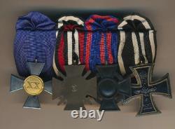 WW1 Imperial German pin cross badge medal ribbon WW2 Veteran parade bar Prussian