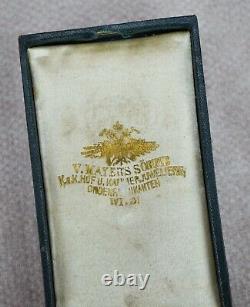 WW1 Imperial cased Austrian Merit Cross WW2 Silver German badge pin medal enamel