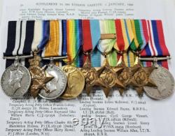 WW1 Jutland & WW2 HMS Albrighton Distinguished Service Medal Royal Navy Martin