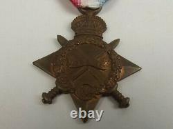 WW1 Medal 1914/15 Trio Awarded To Royal Navy Stoker H. Brown