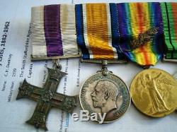WW1 Military Cross MID medal Major Royal Engineers & WW2 59th Staffordshire Regt