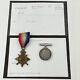 WW1 Pair Mons Star & British War Medal Private BJ Caiger Royal Marine Labour ASC