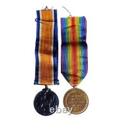 WW1 Pair of Medals W S Henderson Royal Navy From Malden, Surrey
