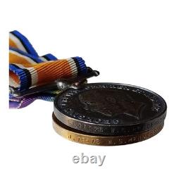 WW1 Pair of Medals W S Henderson Royal Navy From Malden, Surrey