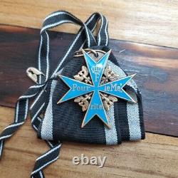 WW1 Prussian Imperial German Blue Max Pour Le Merite Medal Military Ribbon 2