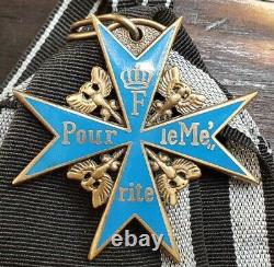 WW1 Prussian Imperial German Blue Max Pour Le Merite Medal Military Ribbon 2