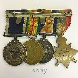 WW1 Royal Naval Long Service Good Conduct Medal Group Chief Stoker HMS PEMBROKE