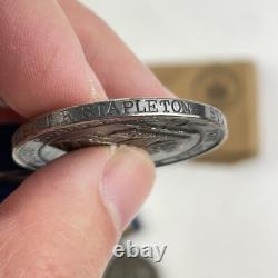 WW1 Royal Naval Long Service Medal Pair Stoker Petty Officer Stapleton HMS Mars