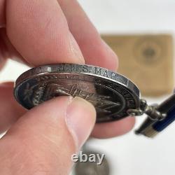 WW1 Royal Naval Long Service Medal Pair Stoker Petty Officer Stapleton HMS Mars