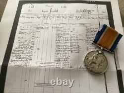 WW1 War Medal J43 Cyril Judd Jutland Crew HMS Contest ABRN Royal Navy Low Number