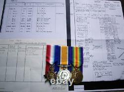 WW1 medal trio Chief Stoker J. W. Holmans Royal Navy from Kent torpedoed by U29