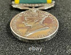 WW2 British, George VI Territorial Efficiency Medal, Royal Artillery