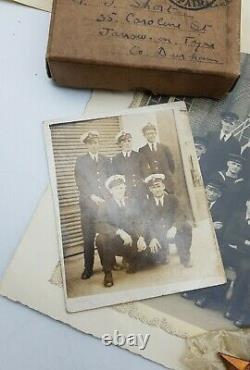 WW2 British Royal Navy Medal Group + Photographs & Paperwork J. Short