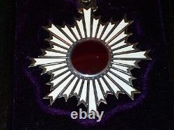 WW2 Imperial Japanese Order of The Rising Sun 6th Class Medal, Ribbon, Rosette