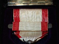 WW2 Imperial Japanese Order of The Rising Sun 6th Class Medal, Ribbon, Rosette