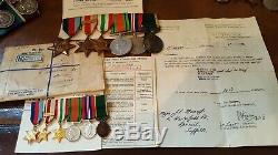 WW2 Medal Group Captain/Major J. R Metcalf Royal Artillery. Ipswich, Suffolk