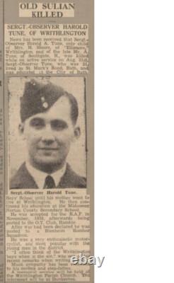 WW2 Royal Air Force Casualty Medal Group Air Crew Europe Star Tune Bath Somerset