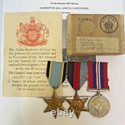WW2 Royal Air Force Casualty Medal Group Air Crew Europe Star Tune Bath Somerset