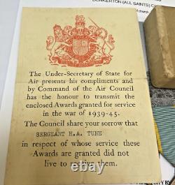 WW2 Royal Air Force Casualty Medal Group Air Crew Europe Star Tune Bath Somerset