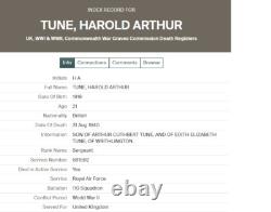 WW2 Royal Air Force Casualty Medal Group Air Crew Europe Star Tune Bath Somerset