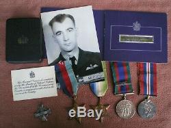 WW2 Royal Canadian Air Force Memorial Atlantic Medal Grouping to JOHNSTON 200sqd
