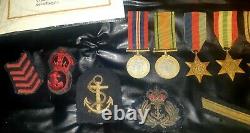 WW2 Royal Navy Petty Officer 7 Medal grouping Atlantic Convoys