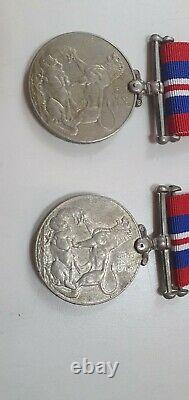 WW2 War Service Medal Punjab Regiment & Royal Indian Army Brothers Medals Singh