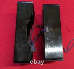 WWII Imperial Japanese Army Navy Relief Association Lacquer Medal Storage Box