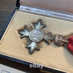WWII King George VI MBE Medal Civil Division Sterling Silver Royal Mint in Case