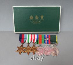 WWII MID Territorial British Army Royal Artillery Officer's Medal Group of Six