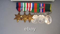 WWII MID Territorial British Army Royal Artillery Officer's Medal Group of Six