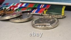 WWII MID Territorial British Army Royal Artillery Officer's Medal Group of Six