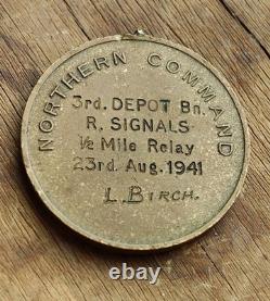 WWII Royal Signals Northern Command Medal, 3rd Depot Battalion, L. Birch, 1941