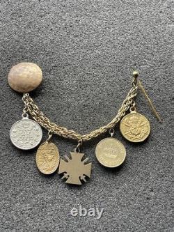 WWI German Veteran's Miniature Medal Frackkette (Dress Chain) 5 Medals TM2028