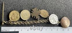 WWI German Veteran's Miniature Medal Frackkette (Dress Chain) 5 Medals TM2028