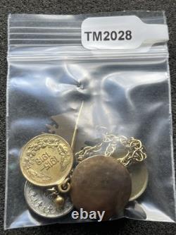 WWI German Veteran's Miniature Medal Frackkette (Dress Chain) 5 Medals TM2028