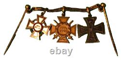 WWI Imperial Austro Hungarian Mini Medals Iron Cross 1914 Original