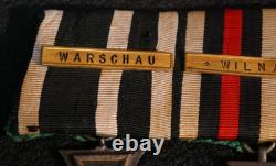 WWI Imperial German Bavarian 5 Medal Bar EK2 14th Inf. Regt. Hartmann, Campaigns