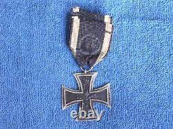 WWI Imperial German Knights Cross-Iron Cross 2nd Class 1813-1914 Medal & Ribbon