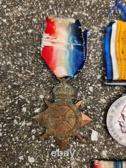 WWI Royal Navy HMS Minotaur Jutland Medal Group Trio w Minis