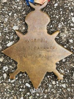 WWI Royal Navy HMS Minotaur Jutland Medal Group Trio w Minis