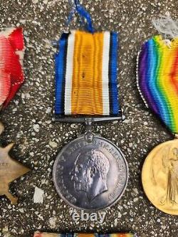 WWI Royal Navy HMS Minotaur Jutland Medal Group Trio w Minis