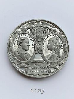 Wedding medal 1874 Prince Alfred Edinburgh Great Britain & Marie Imperial Russia