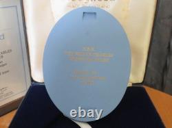 Wedgwood Jasperware HRH Charles Prince of Wales Portrait Medallion LE 3,000 1977