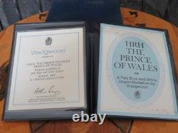 Wedgwood Jasperware HRH Charles Prince of Wales Portrait Medallion LE 3,000 1977